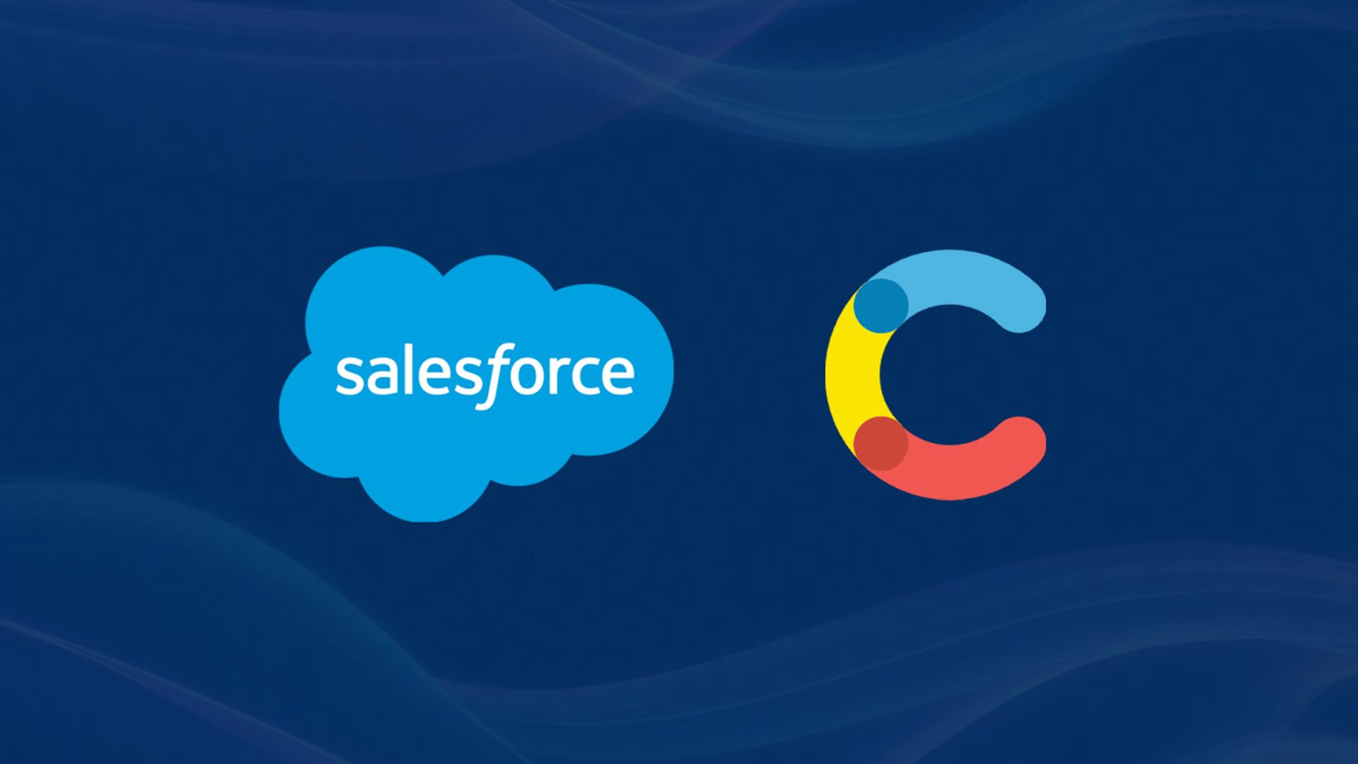 Salesforce and Contentful logo icons