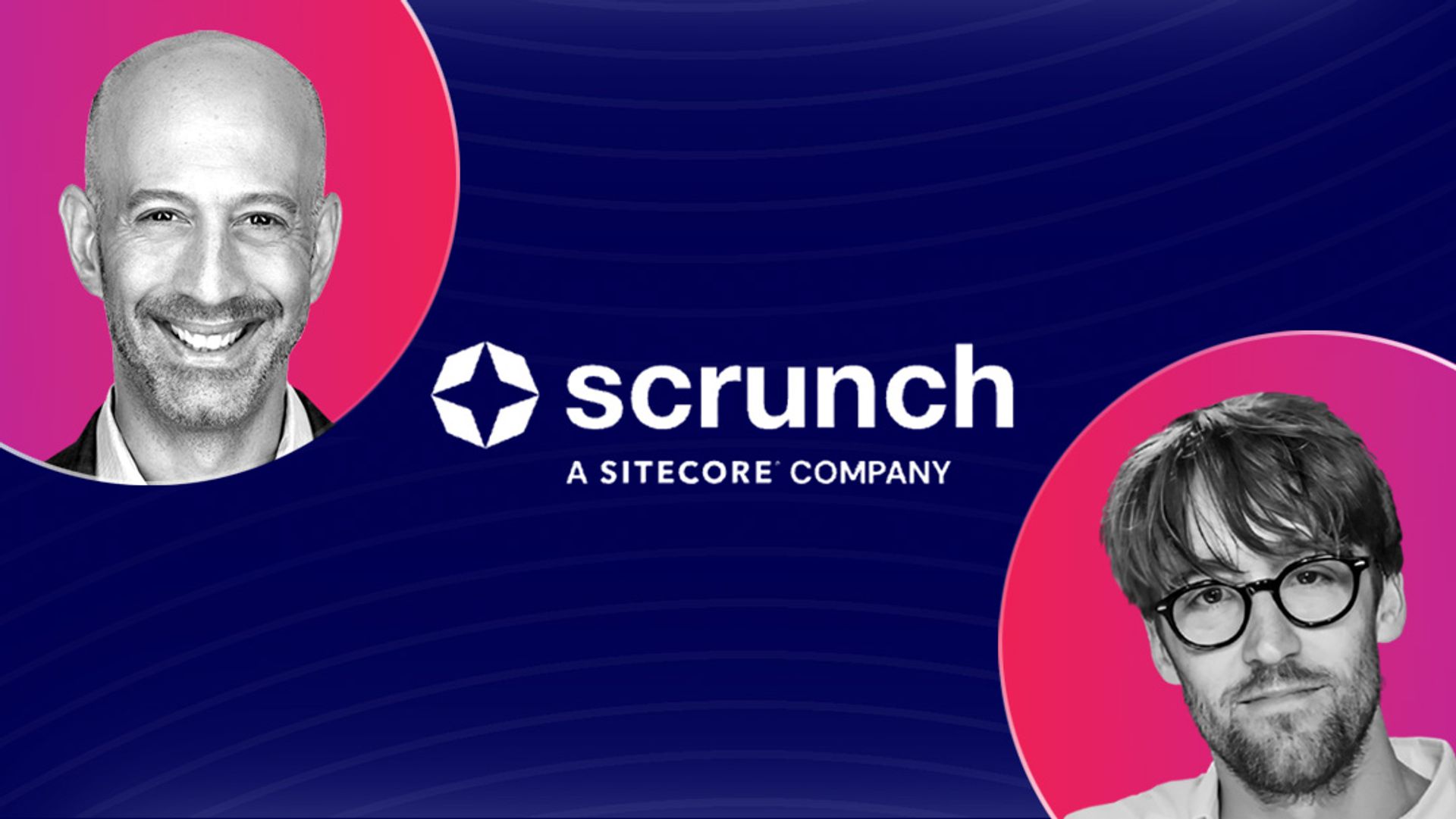 Headshots of Eric Stine and Chris Andrew of Scrunch